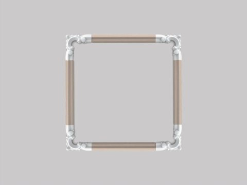 Dekor P8030D narożnik Orac Decor listwa ścienna pasuje do P8030 sztukateria