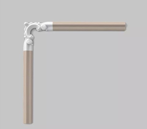 Dekor P8030D narożnik Orac Decor listwa ścienna pasuje do P8030 sztukateria