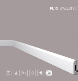 FL13 Listwa przypodłogowa Wallstyl 5.8cm pasuje do paneli NMC