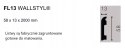 FL13 Listwa przypodłogowa Wallstyl 5.8cm pasuje do paneli NMC