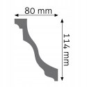 Listwa Creativa LGZ-10 gzyms zdobiony sufitowa ornamentowa wysokość 11.4 cm