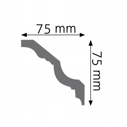 Listwa Creativa LGZ-11 gzyms zdobiony sufitowa ornamentowa wysokość 7.5 cm