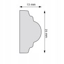 Listwa naścienna gładka Creativa LPC-42 wysokość 2.5cm