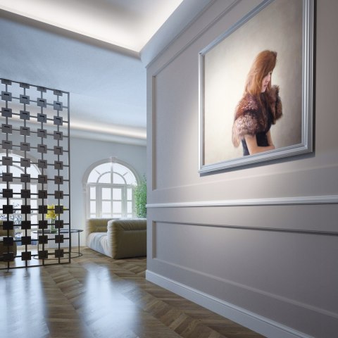 Listwa naścienna gładka Creativa LPC-58 wysokość 2.1cm