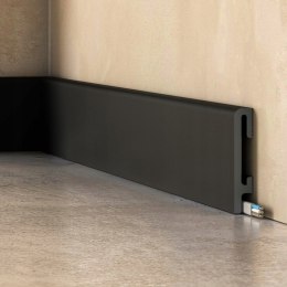 Listwa przypodłogowa PF100B wysokość 10cm czarna RAL9004 długość 240cm
