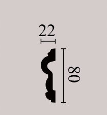 Listwa ścienna z ornamentem NMC Z30 wysokość 8 cm Arstyl