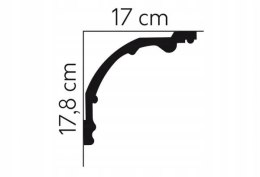 Listwa sufitowa MDB128 Mardom Decor wysokość 17.8cm