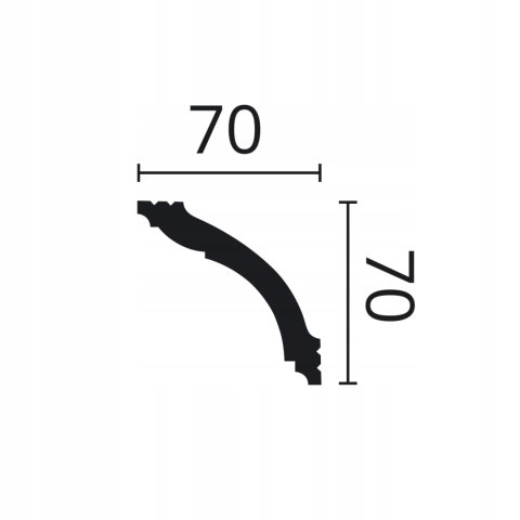Listwa sufitowa NMC WT15 wysokość 7.0cm WALLSTYL NOEL & MARQUET