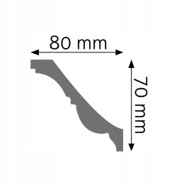 Listwa sufitowa gzyms zdobiona LGZ-04 Creativa wysokość 7 cm