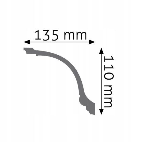 Listwa sufitowa gzyms zdobiona LGZ-05 Creativa wysokość 11 cm