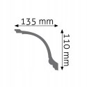 Listwa sufitowa gzyms zdobiona LGZ-05F elastyczna Creativa wysokość 11 cm