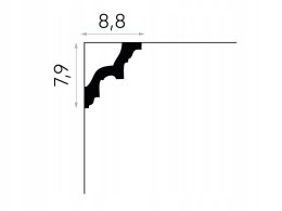 Listwa sufitowa ozdobna ornamentowa wysokość 7.9 cm Mardom Decor MDA002