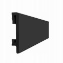 PF080B listwa przypodłogowa czarny kolor RAL9004 8x1.5x240cm polimer HD