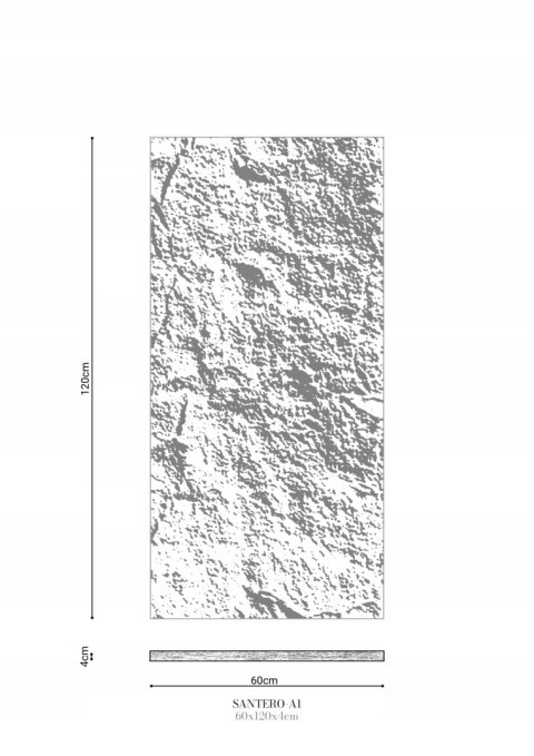 Panel ścienny Santero A1 Stone Touch imitacja kamienia 120 x 60 x 4cm