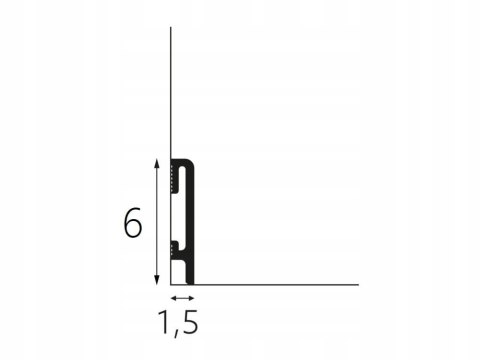 Premium Floor Listwa DuroFit PF060K kaszmir wysokość 6 cm