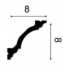C213 Orac Decor listwa sufitowa wysokość 8cm gzyms sztukateria sufitowa