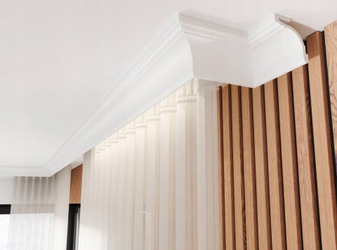 LK-05 H-8.6cm listwa karniszowa LED - długość 3.0m przysufitowa Creativa