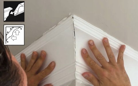 Listwa oświetleniowa sufitowa led C902 Orac dekoracyjna wysokość 10.3cm