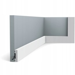 Listwa przypodłogowa SX162-RAL9003 Orac Decor biała wysokość 4cm ścienna