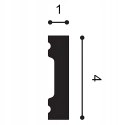 Listwa przypodłogowa SX162F flex wysokość 4cm Orac Decor elastyczna
