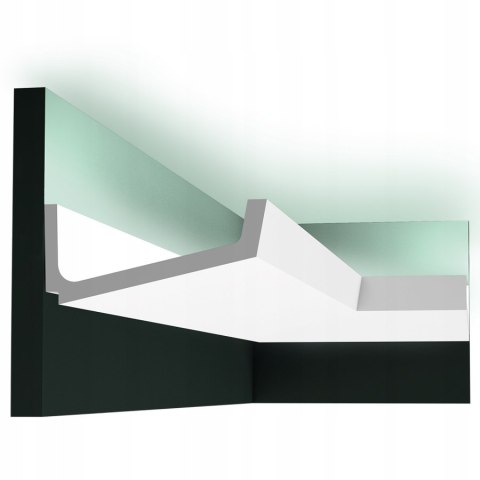 Listwa przysufitowa oświetleniowa C352 Orac Decor Flat LED wysokość 7.6cm