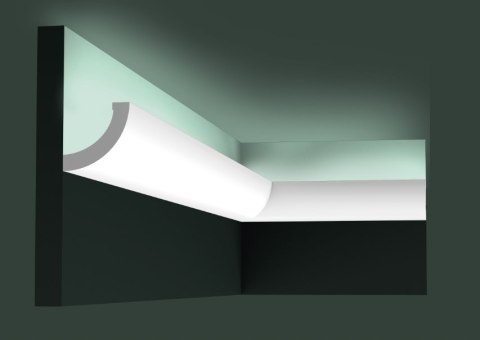 Listwa przysufitowa oświetleniowa C362 Orac Decor Curve LED wysokość 5cm
