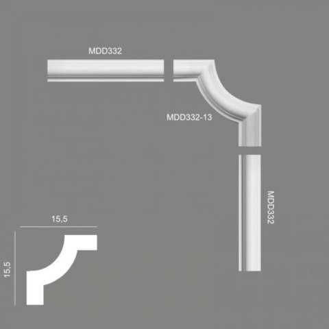 Narożnik MDD332-13 Mardom Decor listwa pasuje do listwy ściennej MD332