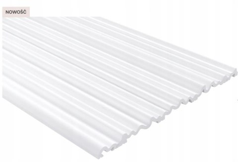 Panel ścienny 3D Aria WP005P kolor biały wysokość 270cm Mardom Decor