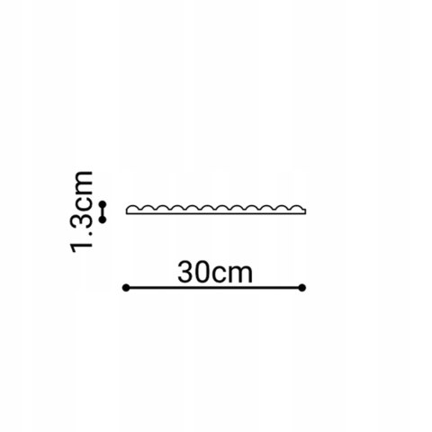 Panel ścienny 3D Lumino długość 270cm Creativa Murso panele ścienne