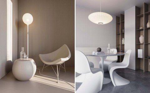 Panel ścienny 3D Lumino długość 270cm Creativa Murso panele ścienne