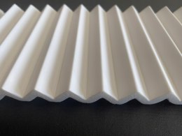 Panel ścienny 3D WP003P Vivid kolor RAL9003 Mardom Decor 270cm ryflowane