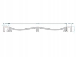 Prawe zakończenie WP004R panela ściennego Eterno 2.70m