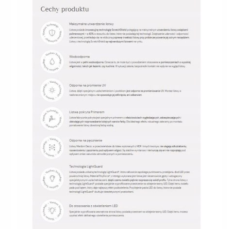 QL025 listwa sufitowa oświetleniowa LED karniszowa wysokość 11cm Mardom