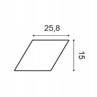W100 Rombus panel ścienny 3D Orac Decor romby