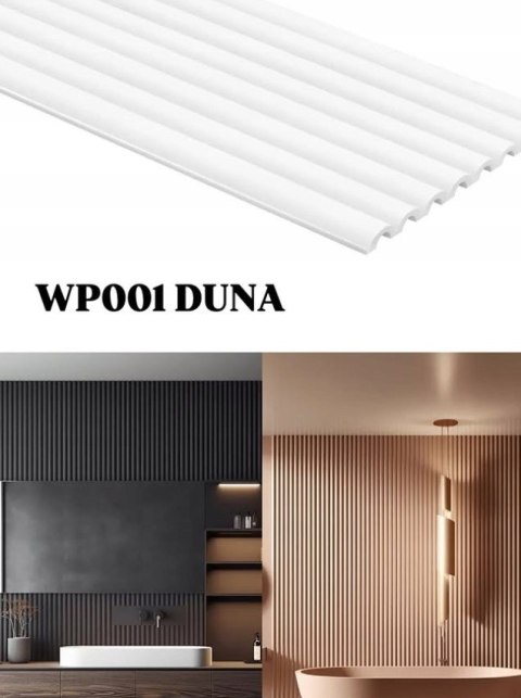 WP001T Duna panel ścienny 3d ryflowany długość 200cm Mardom Decor
