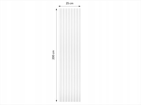 WP001T Duna panel ścienny 3d ryflowany długość 200cm Mardom Decor