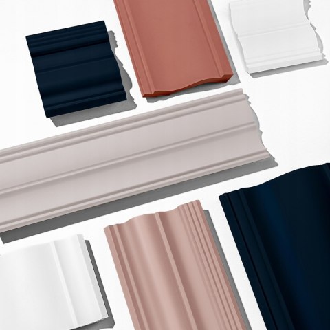 WP002P LUMIO kolor biały Mardom Decor panele ścienne 3D 270cm ryflowane