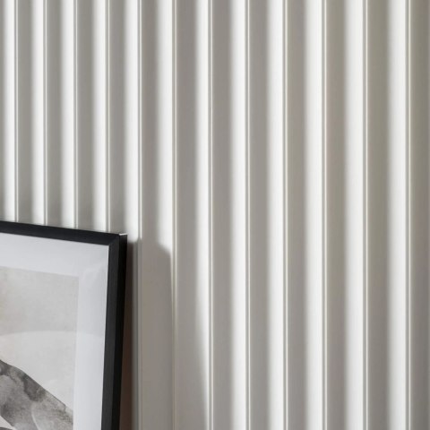 WP002P LUMIO kolor biały Mardom Decor panele ścienne 3D 270cm ryflowane