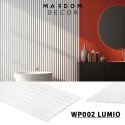 WP002TP LUMIO kolor biały Mardom Decor panele ścienne 3D 200cm ryflowane