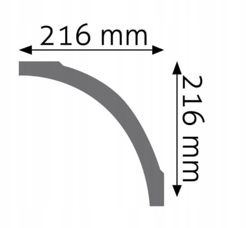 LGG-36 CREATIVA LISTWA PRZYSUFITOWA GZYMS H-21.6cm - Gzyms