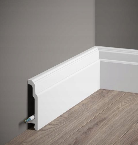 Listwa przypodłogowa MARDOM DECOR MD363P H-10.6cm - RAL9003