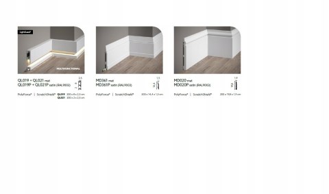 Listwa przypodłogowa MD004 Mardom Decor 4.9cm cokół