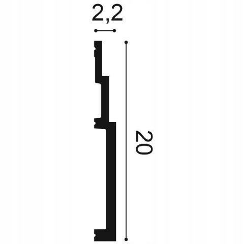 Listwa przypodłogowa ORAC DECOR SX181 H-20.0cm
