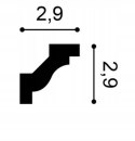 Listwa przysufitowa C230 ORAC DECOR H-2.9cm wąski gzyms