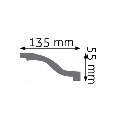 Listwa przysufitowa CREATIVA LGG-10 wysokość 5.5cm
