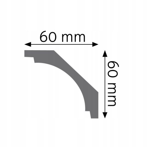 Listwa przysufitowa LGG-15 H-6.0cm CREATIVA