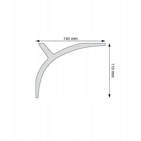 Listwa przysufitowa LGG-40 Creativa karniszowa led wysokość 11cm