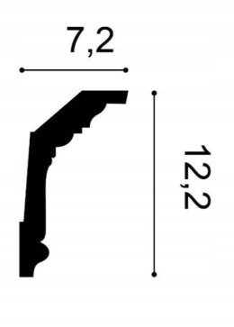 Listwa przysufitowa ORAC DECOR C304 H-12.2cm ART DECO sztukateria ozdobna