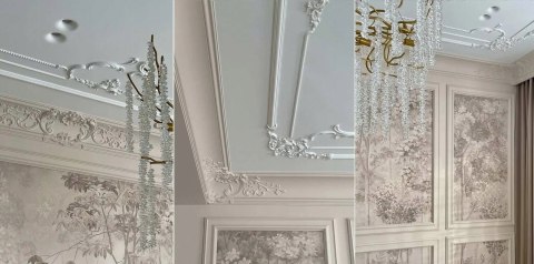 Listwa przysufitowa ORAC DECOR C338A BA'ROCK H-18,4cm gzyms ozdobny