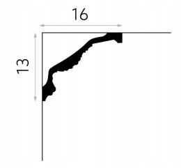 Listwa przysufitowa ornamentowa MDA138 MARDOM DECOR wysokość 13cm